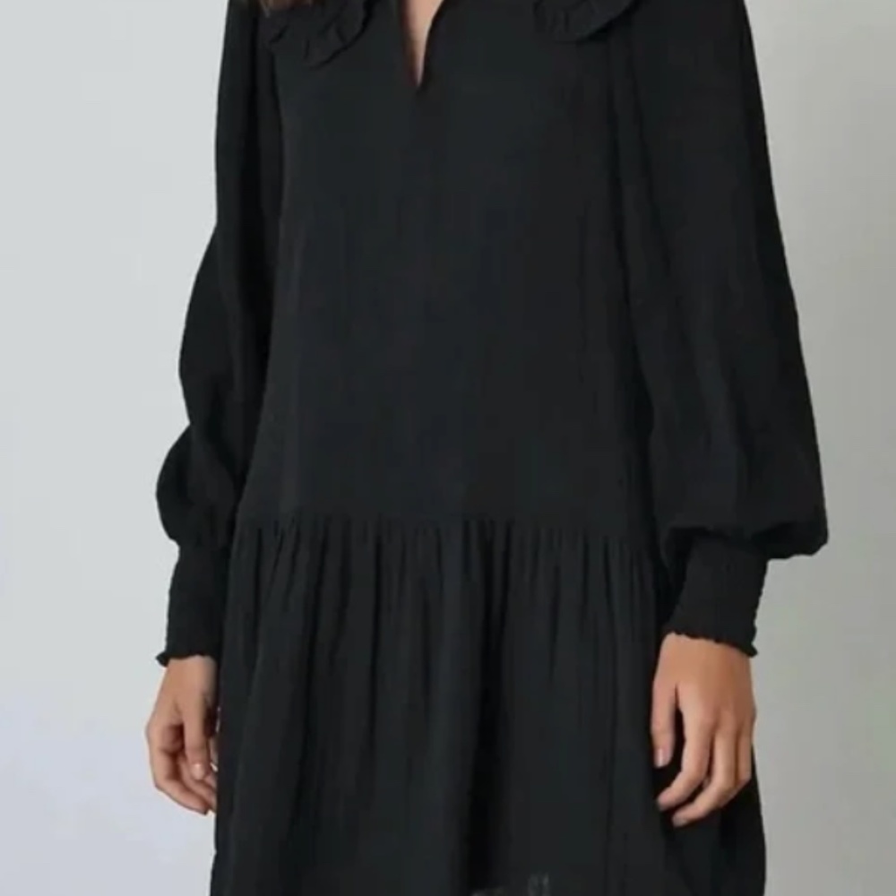 Velvet by Graham & Spencer Kathy Smocked Ruffle Mini Dress NWT MSRP $249